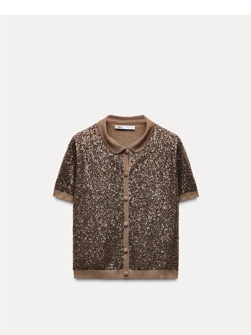 Zara Sequin Knot Top